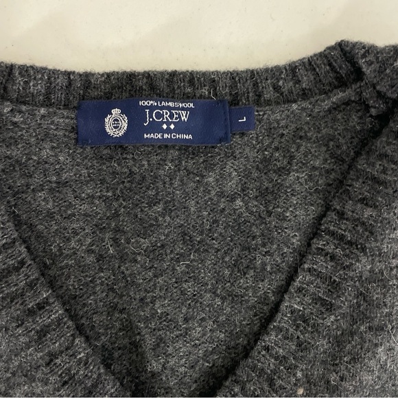 J. Crew Men’s Vest Large Gray Maroon - Picture 2 of 5